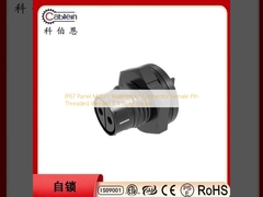 IP67 패널 마운트 방수 커넥터 여성 핀 스레드 용접 3 4 코어 소켓