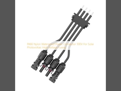 PA66 나일론 방수 전원 연결 장치 300V 태양 광 발전 고전압 융합용