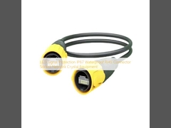 LED 신호 보호 IP67 방수 RJ45 커넥터 소켓 네트워크 크리스탈 장비