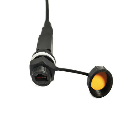 주문 M20 나사형 방수 IP67 RJ45 커넥터 데이터 신호 보안 네트워크 항공 플러그 온라인 제조
