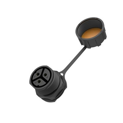 주문 M25 3 코어 앞 방수 패널 마운트 커넥터 여성 온라인 제조