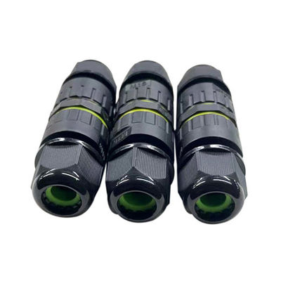 주문 IP67 방수 원형 커넥터 PA6 나일론 재료와 금속 구리 금속 online manufacture