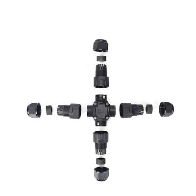 주문 방수 M20 나사 잠금 커넥터 1-3 포트 IP67 PA66 재료와 0.5mm2-2.5mm2 와이어 가이브와 함께 전력 및 신호 유통 온라인 제조
