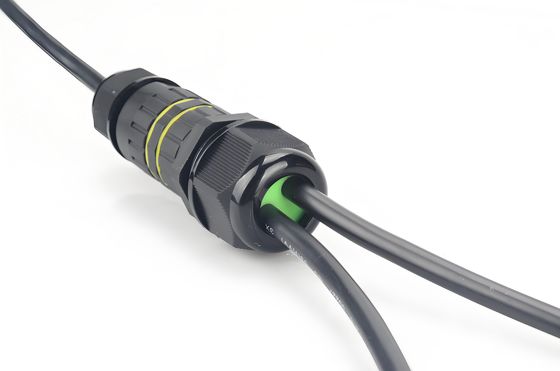 주문 M25 5-Pin Straight-Through Screw Lock IP68 Waterproof Connector 1 In 2 Out 온라인 제조