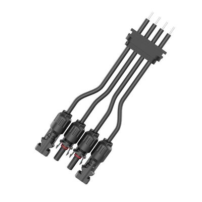 PA66 나일론 IP68 방수 MC4 태양광 발전 커넥터, 300V 고전압 퓨징 보호 기능