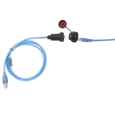 IP67 방수 등급, 125V 운영 전압 및 1000 삽입 수명 항공 플러그 방수 소켓