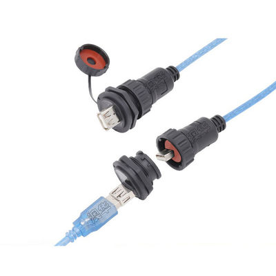 방수 전원 신호 케이블 커넥터 IP67 125V 작동 전압