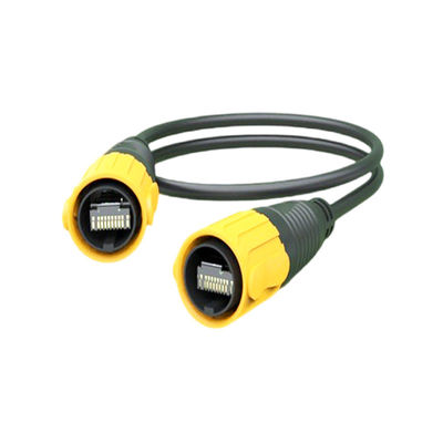 LED 신호 보호 IP67 방수 RJ45 커넥터 소켓 네트워크 크리스탈 장비