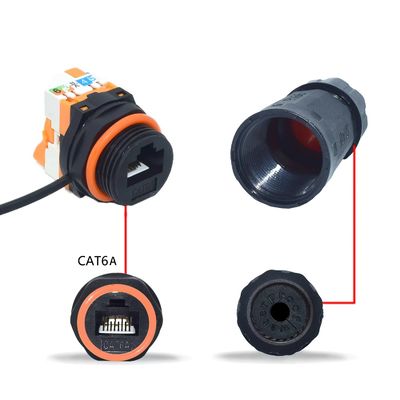 공간 절약 솔루션을위한 IP68 컴팩트 RJ45 방수 네트워크 커넥터