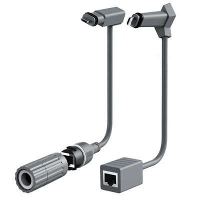 1000MHz 전송 속도 IP67 RJ45 커넥터 빠르고 안정적인 신호 응용