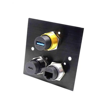 IP67 남성 여성 방수 연결 USB 타입 A B PCB 패널 마운트 연결